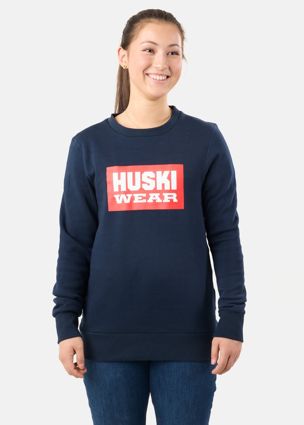 W Logo Crew, Navy Blue, M, Sweatshirts | Dam - Kläder - Tröjor - Sweatshirts | Padelspecialisterna