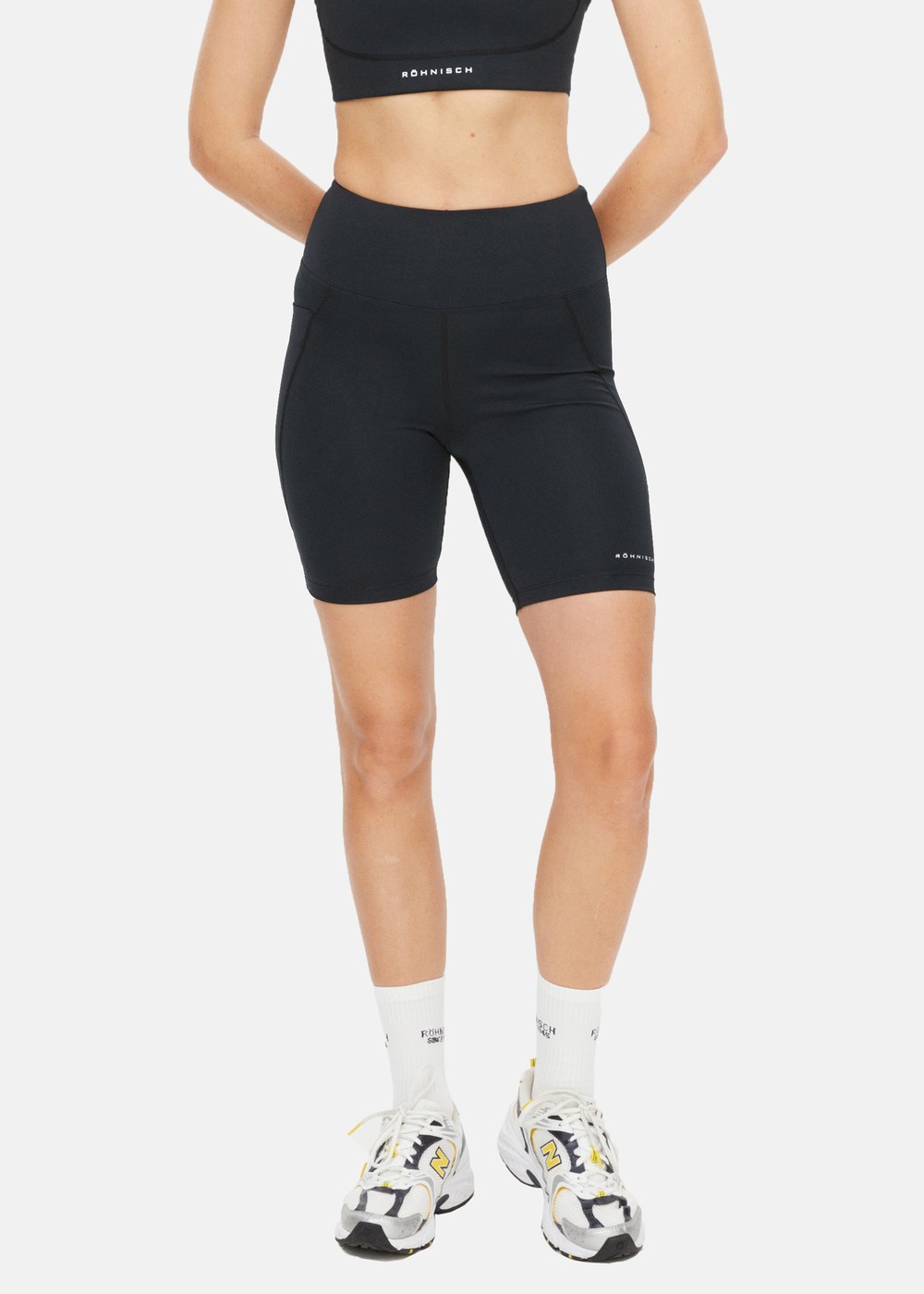 Flattering High Waist Bike Tig, Black, Xs, Korta Tights | Dam - Kläder - Tights - Korta tights | Padelspecialisterna