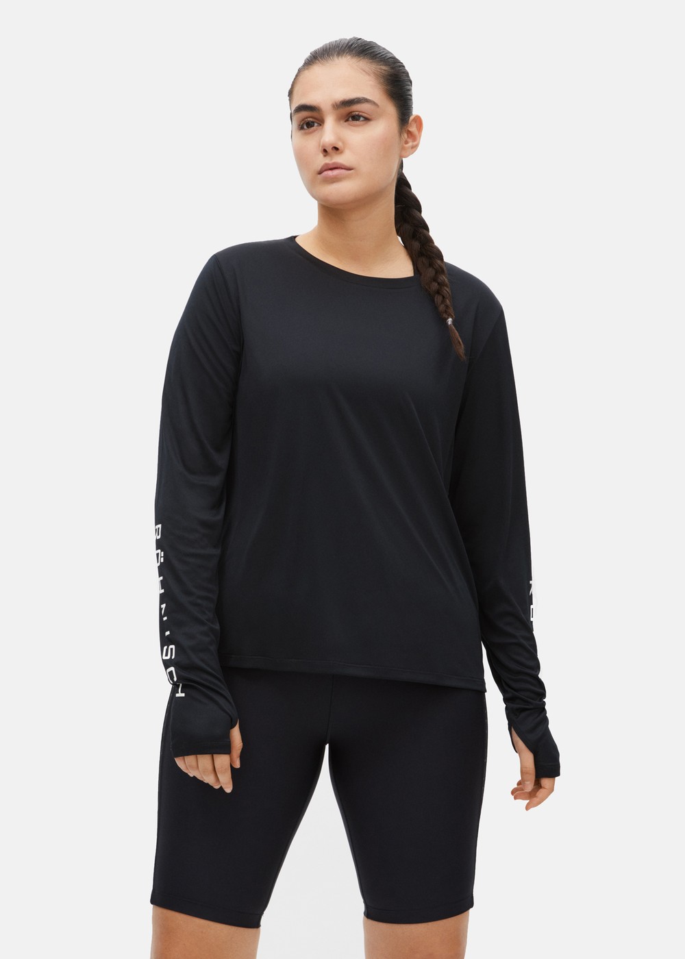 Team Logo Long Sleeve, Black, Xs, Löparkläder | Sport & aktivitet - Sporter - Löpning - Löparkläder | Padelspecialisterna