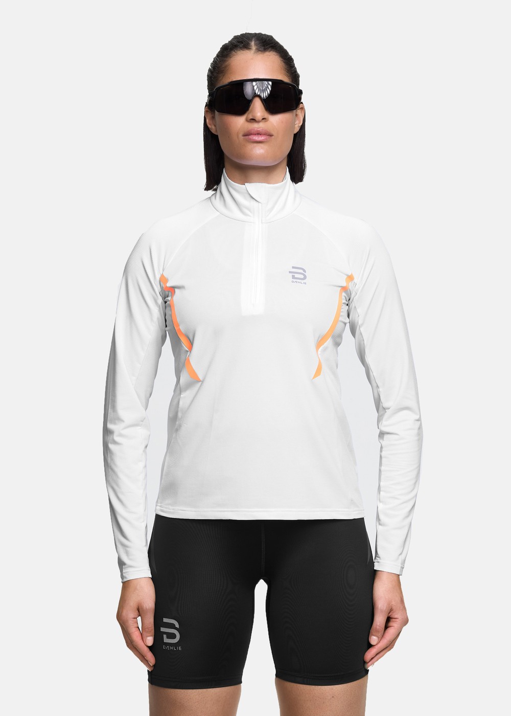 Half Zip Elite Wmn, Brilliant White, Xs, Tränings-T-Shirts | Dam - Aktivitet - Träningskläder - Tränings-t-shirts | Padelspecialisterna