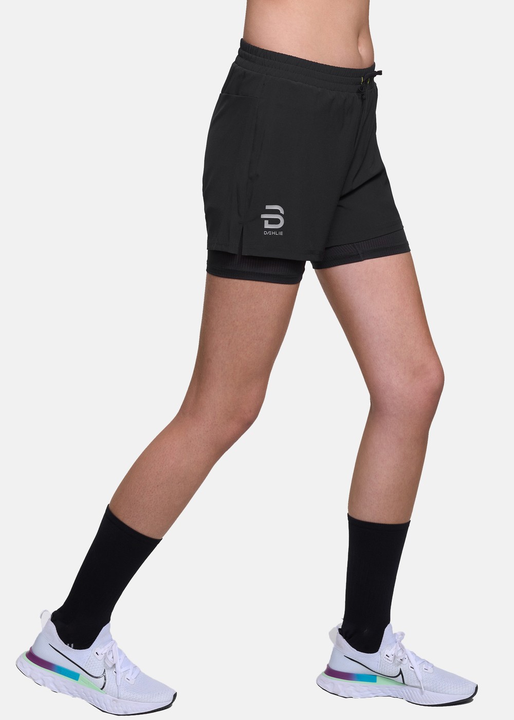 Shorts Run 2 In 1 Wmn, Black, Xs, Träningsshorts | Dam - Kläder - Shorts - Träningsshorts | Padelspecialisterna