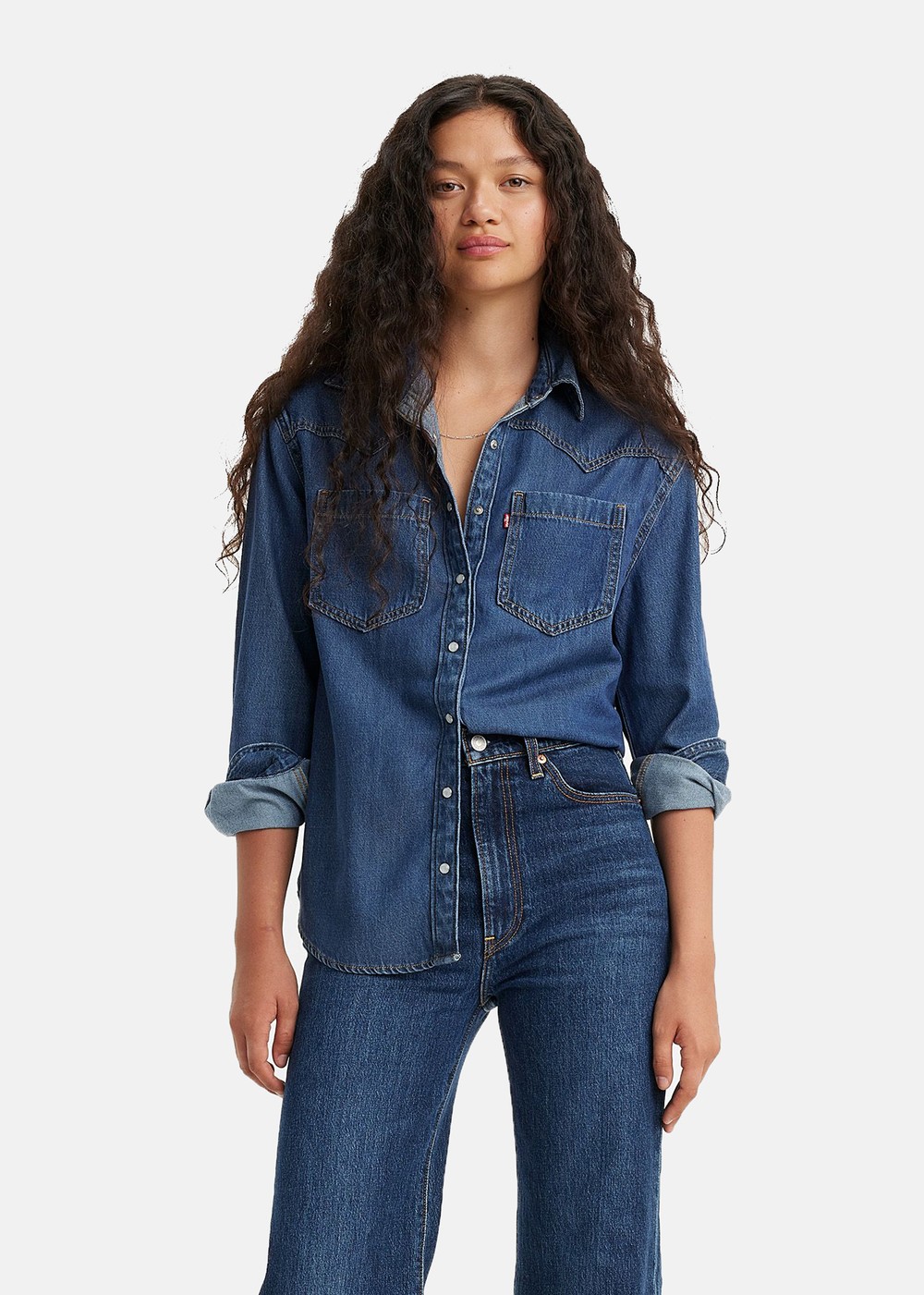 Teodora Western Shirt Air Spac, Air Space, Xs, Skjortor | Dam - Kläder - Piketröjor & Skjortor | Padelspecialisterna