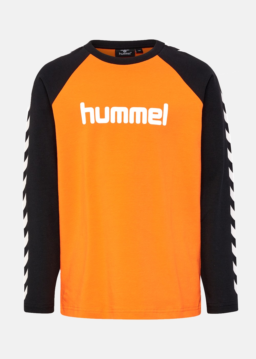 Hmlboys T-Shirt L/S, Persimmon Orange, 164, T-Shirts | Junior - Kläder - T-shirts | Padelspecialisterna