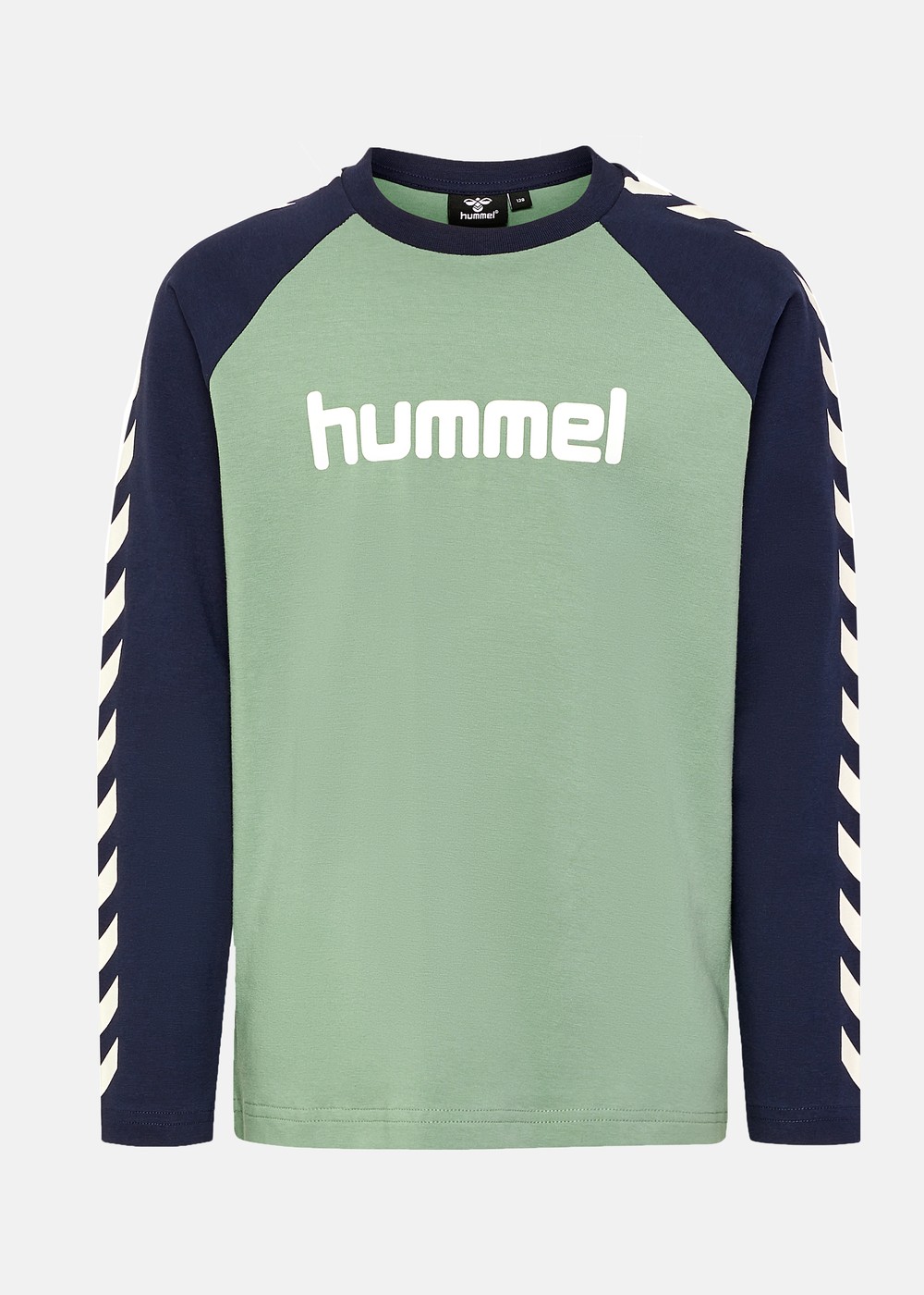 Hmlboys T-Shirt L/S, Hedge Green, 116, T-Shirts | Junior - Kläder - T-shirts | Padelspecialisterna