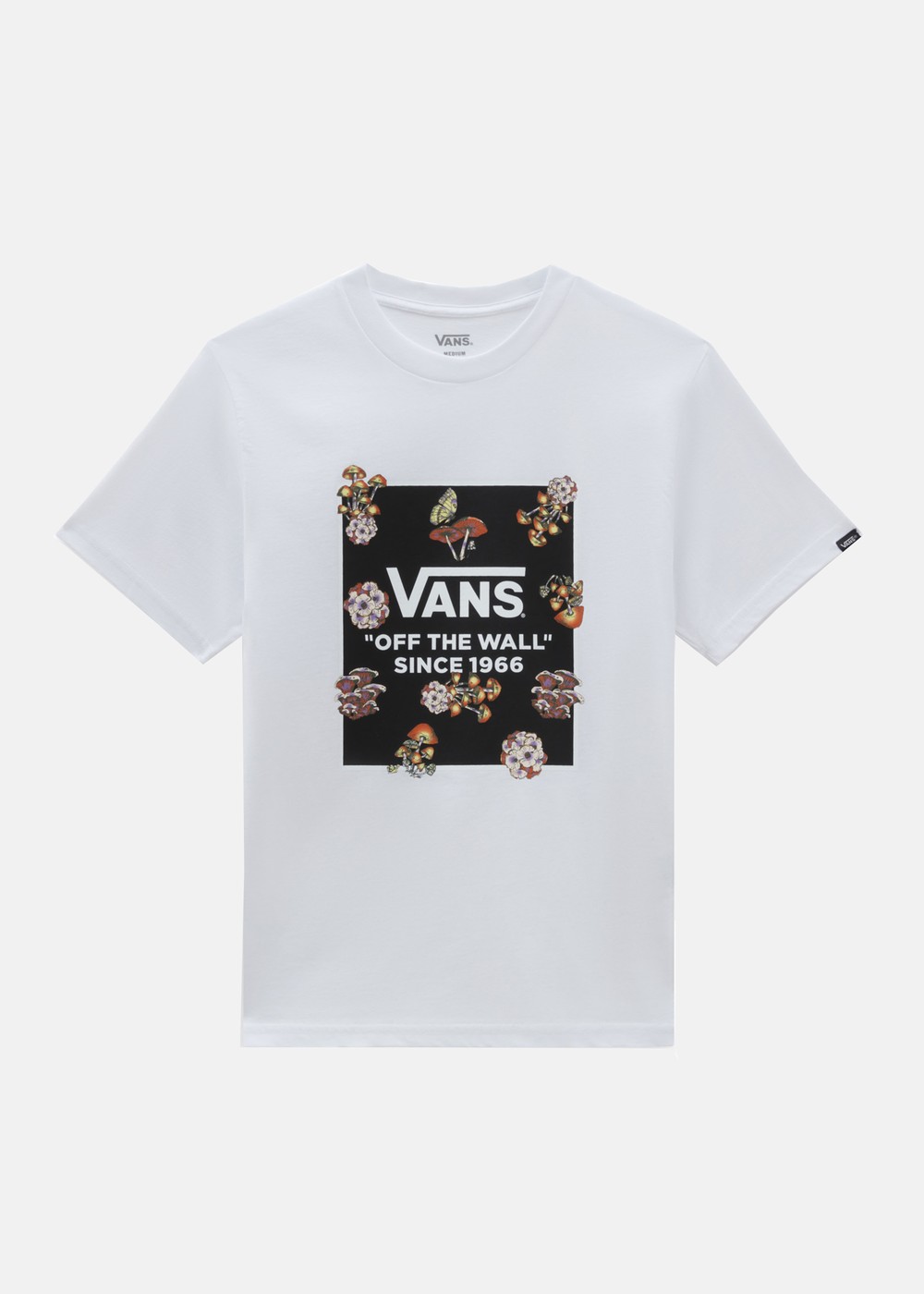 Fungi Box Fill Tee-B, White, M, T-Shirts | Junior - Kläder - T-shirts | Padelspecialisterna