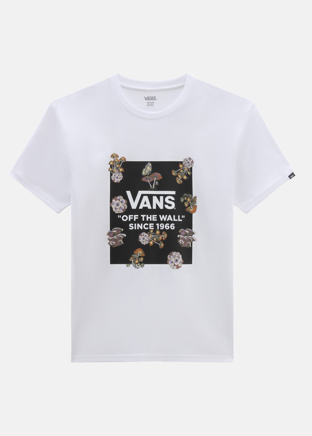 Fungi Box Fill Tee-B, White, L, T-Shirts | Herr - Kläder - T-shirts | Padelspecialisterna