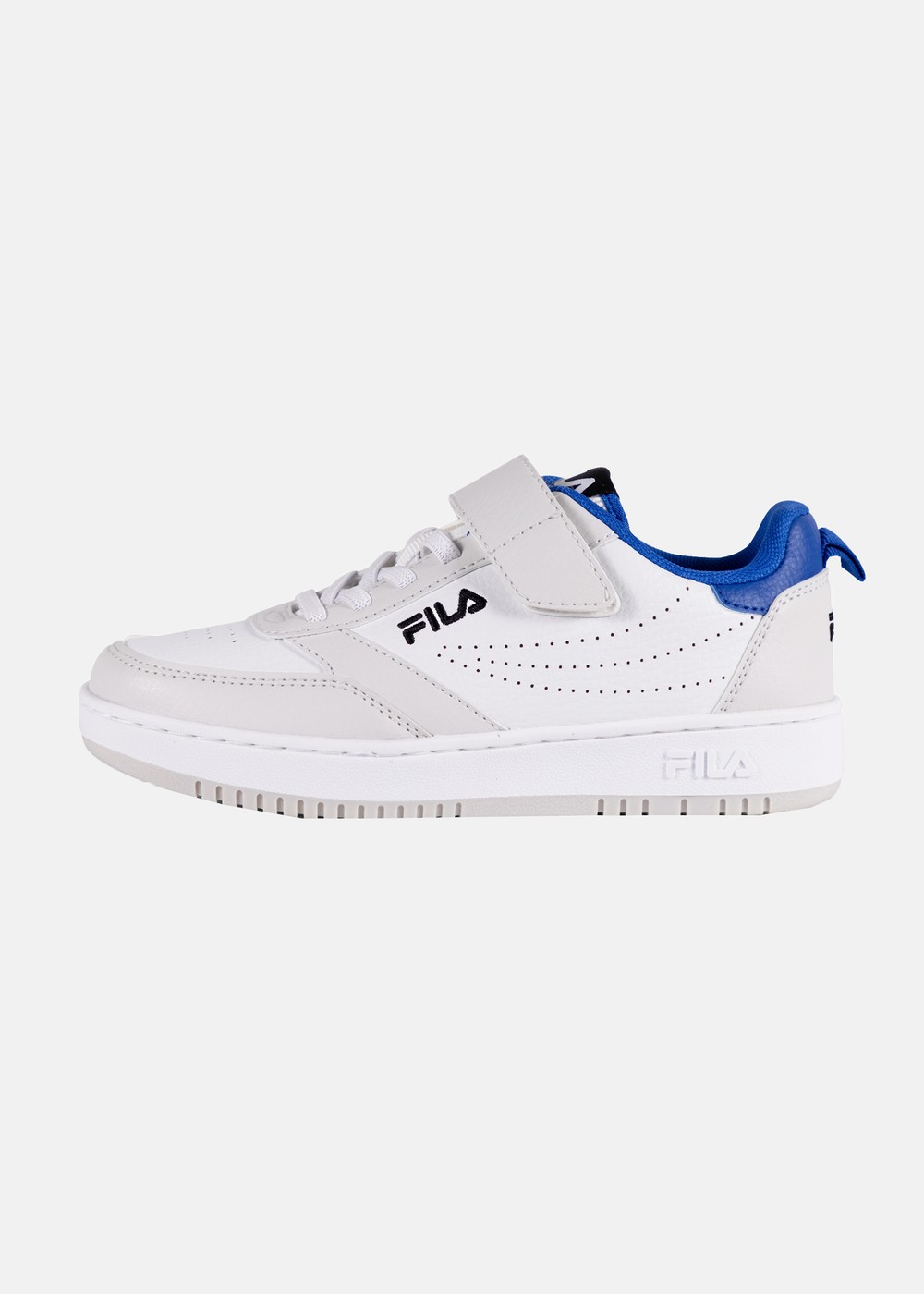 Fila Rega Velcro Kids, White-Prime Blue, 34, Skor | Junior - Skor | Padelspecialisterna