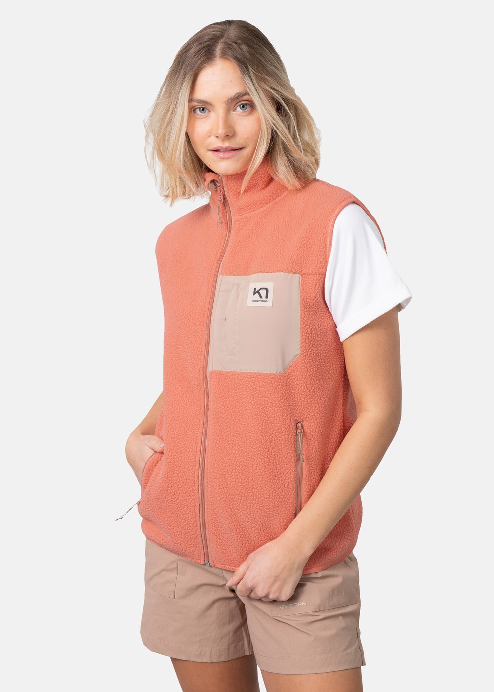 Rothe Vest, Peach Pink, M, Västar | Dam - Kläder - Jackor - Västar | Padelspecialisterna