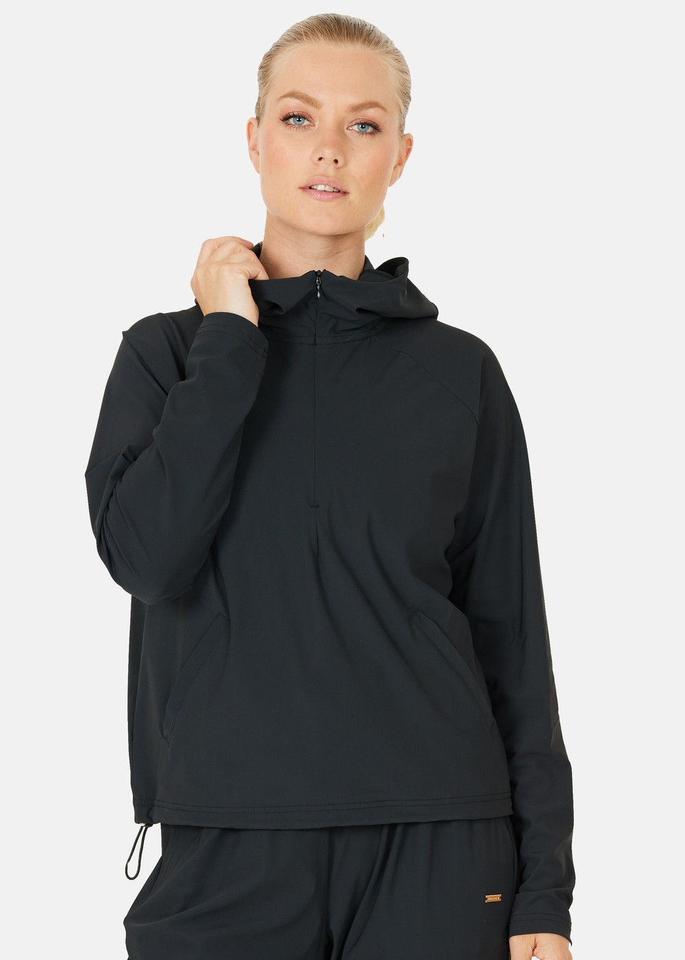 Amis W Stretch Hoody, Black, 36, Hoodies | Dam - Kläder - Tröjor - Hoodies | Padelspecialisterna