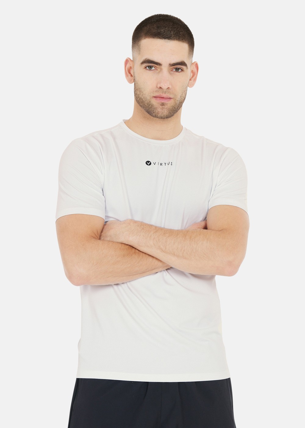 Roger M Hyperstretch S/S Tee, White, 2xl, Tränings-T-Shirts | Herr - Aktivitet - Träningskläder - Tränings-t-shirts | Padelspecialisterna