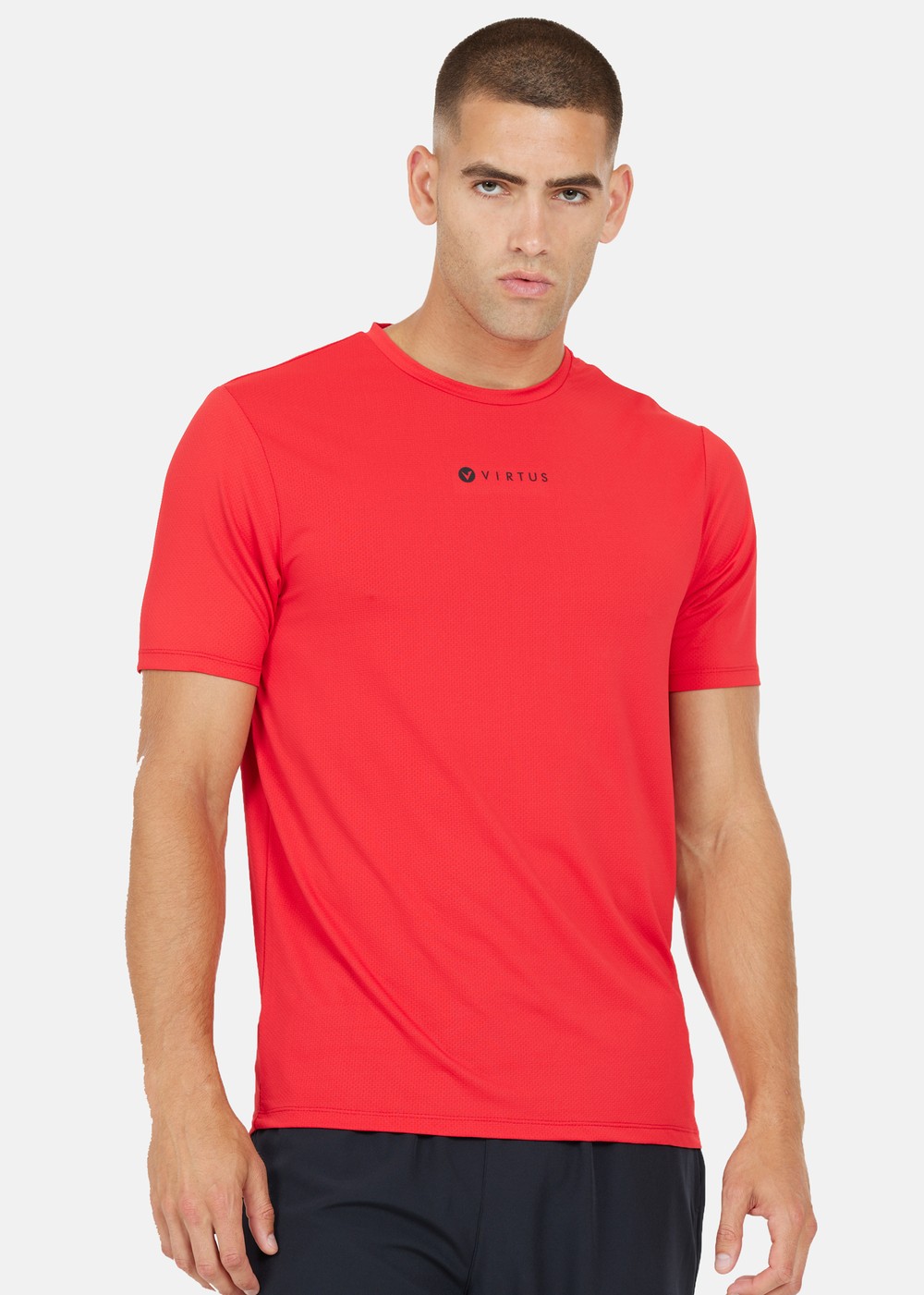 Roger M Hyperstretch S/S Tee, Tomato, Xl, Tränings-T-Shirts | Herr - Aktivitet - Träningskläder - Tränings-t-shirts | Padelspecialisterna