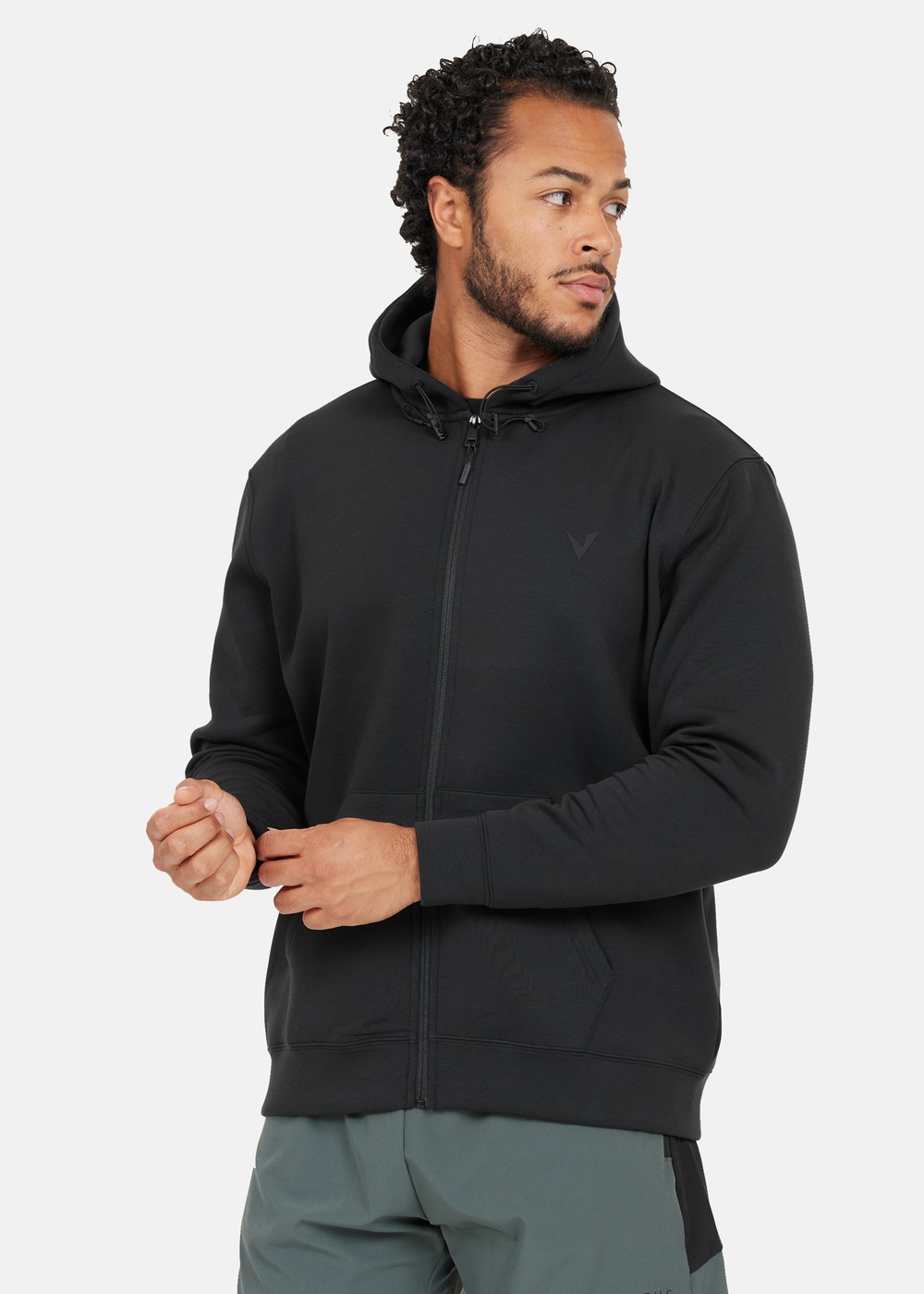 Taro M Technical Full-Zip Hood, Black, S, Sweatshirts | Herr - Kläder - Tröjor - Sweatshirts | Padelspecialisterna