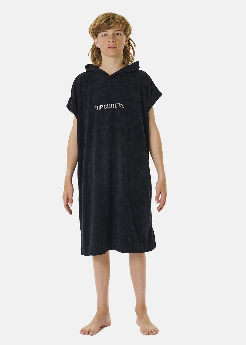 Brand Hooded Towel - Boy, Black/Grey, L, Handdukar | Sport & aktivitet - Sommar & Hav - Bad - Handdukar | Padelspecialisterna