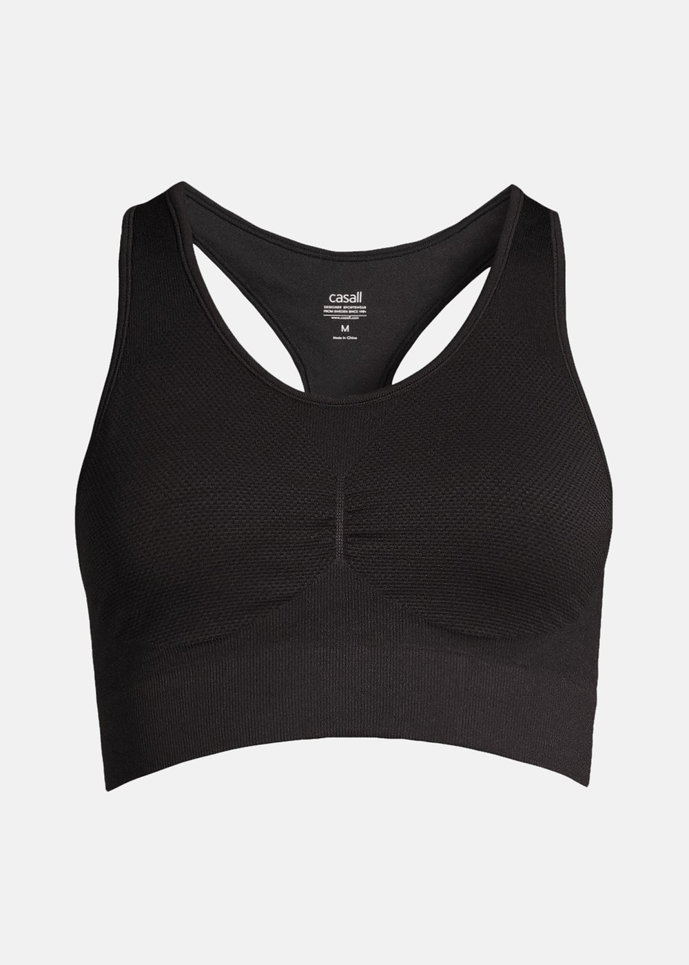 Seamless Soft Sports Bra, Black, S, Sport-Bh | Dam - Aktivitet - Träningskläder - Sport-BH | Padelspecialisterna