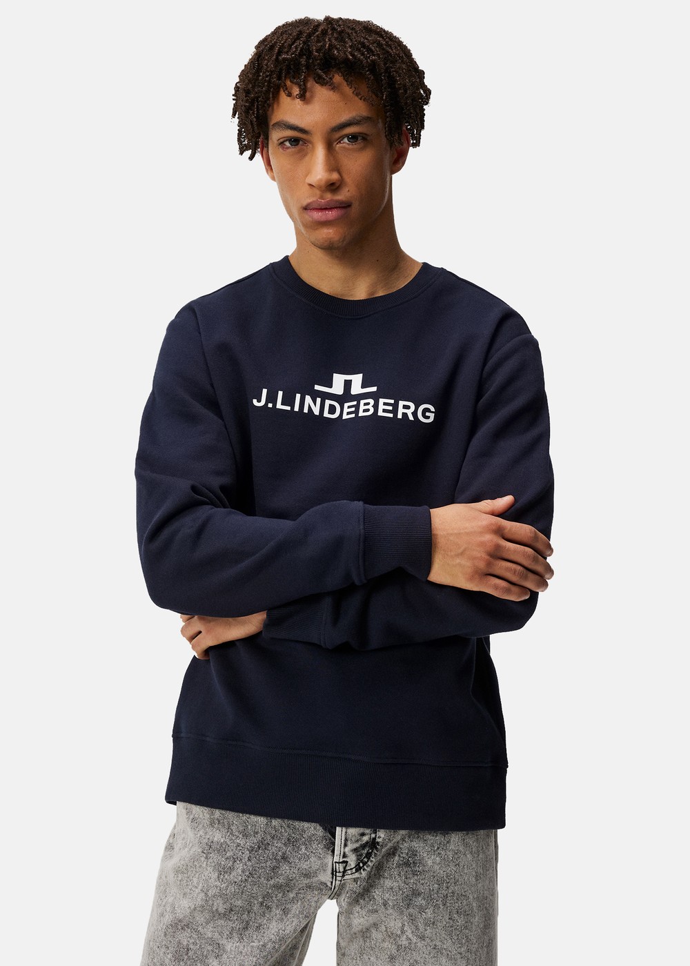 Alpha Crew Neck, Jl Navy, L, Sweatshirts | Herr - Kläder - Tröjor - Sweatshirts | Padelspecialisterna