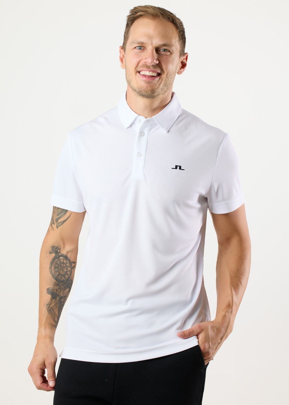 Peat Regular Fit Polo, White, L, Piketröjor | Herr - Kläder - Piketröjor | Padelspecialisterna