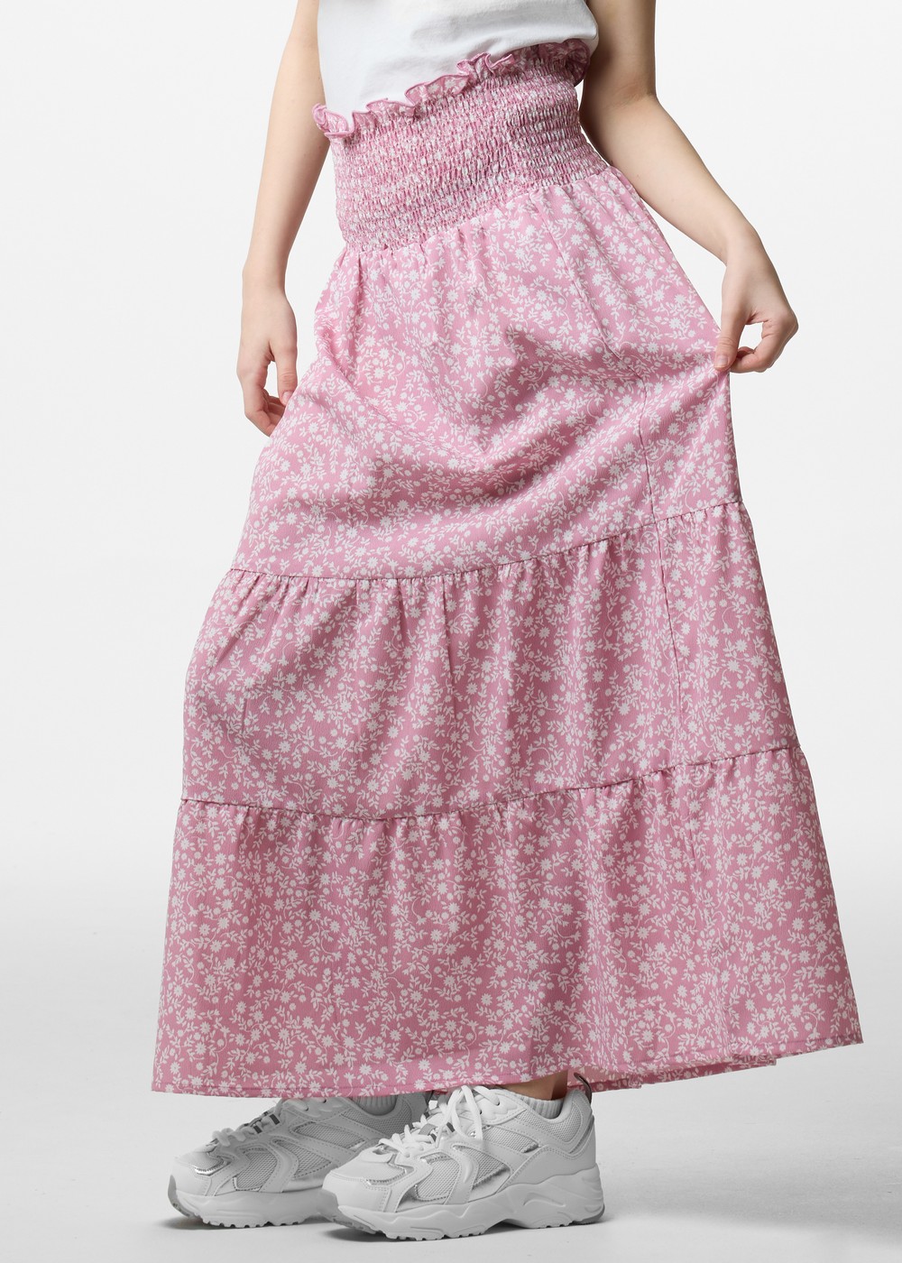 Miami Long Skirt Jr, Dusty Rose Flower, 120, Klänningar | Junior - Kläder - Kjolar & Klänningar | Padelspecialisterna