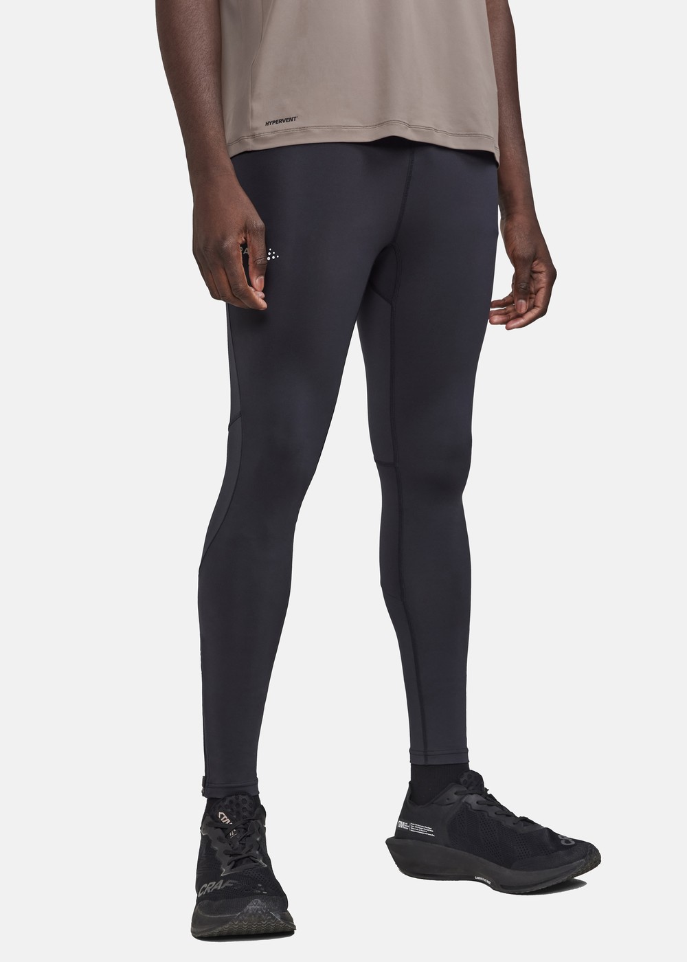 Adv Essence Zip Tights 2 M, Black, M, Träningstights | Herr - Aktivitet - Träningskläder - Träningstights | Padelspecialisterna