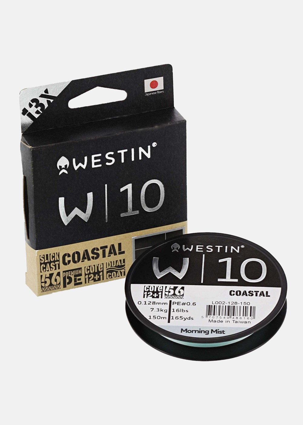 W10 13 Braid Coastal Morning M, Coastal Morning Mist, 0.16, Nylonlinor | Sport & aktivitet - Fiske - Fiskelinor - Nylonlinor | Padelspecialisterna