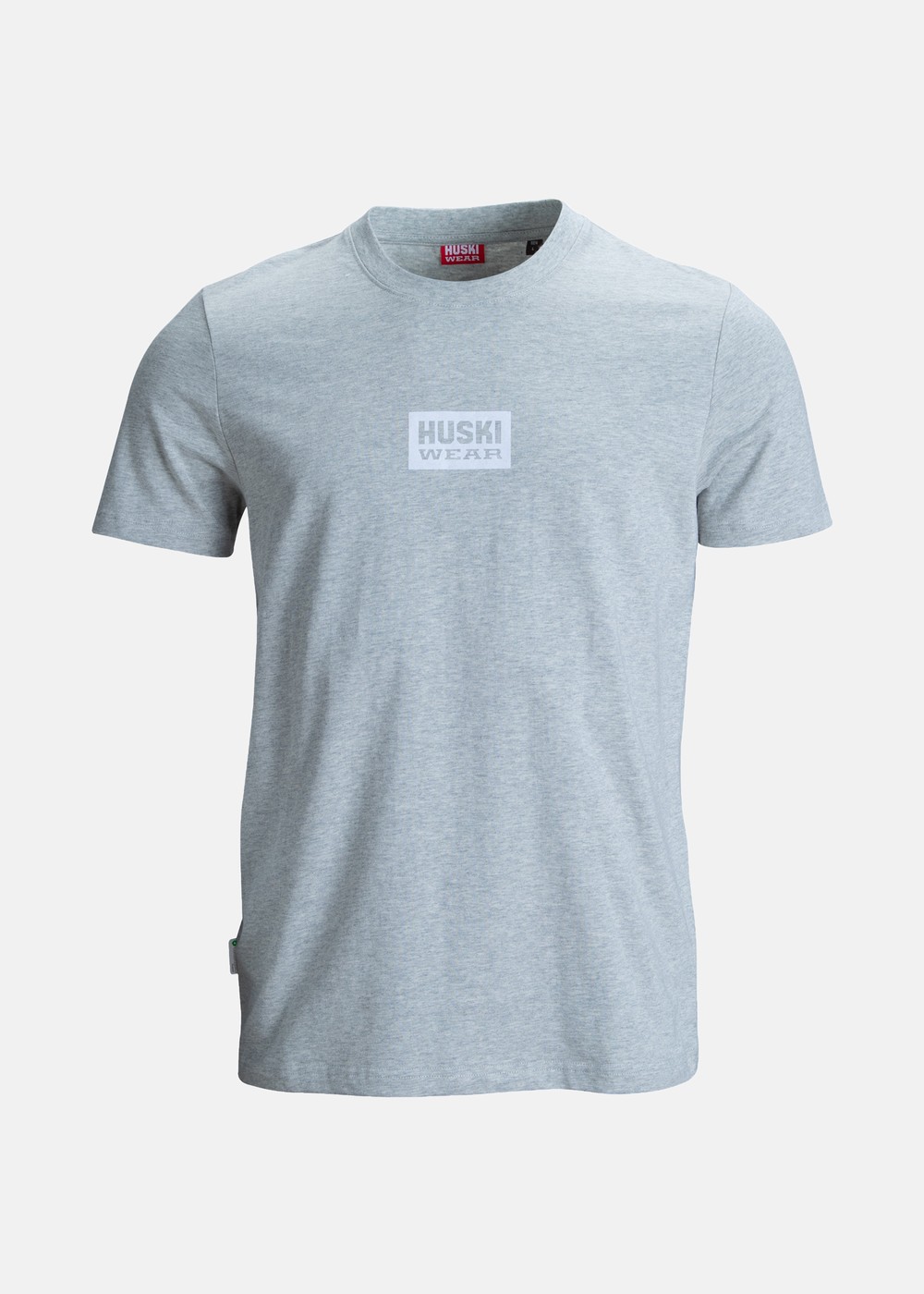 Flock Print Tee, Light Grey Melange, S, T-Shirts | Herr - Kläder - T-shirts | Padelspecialisterna