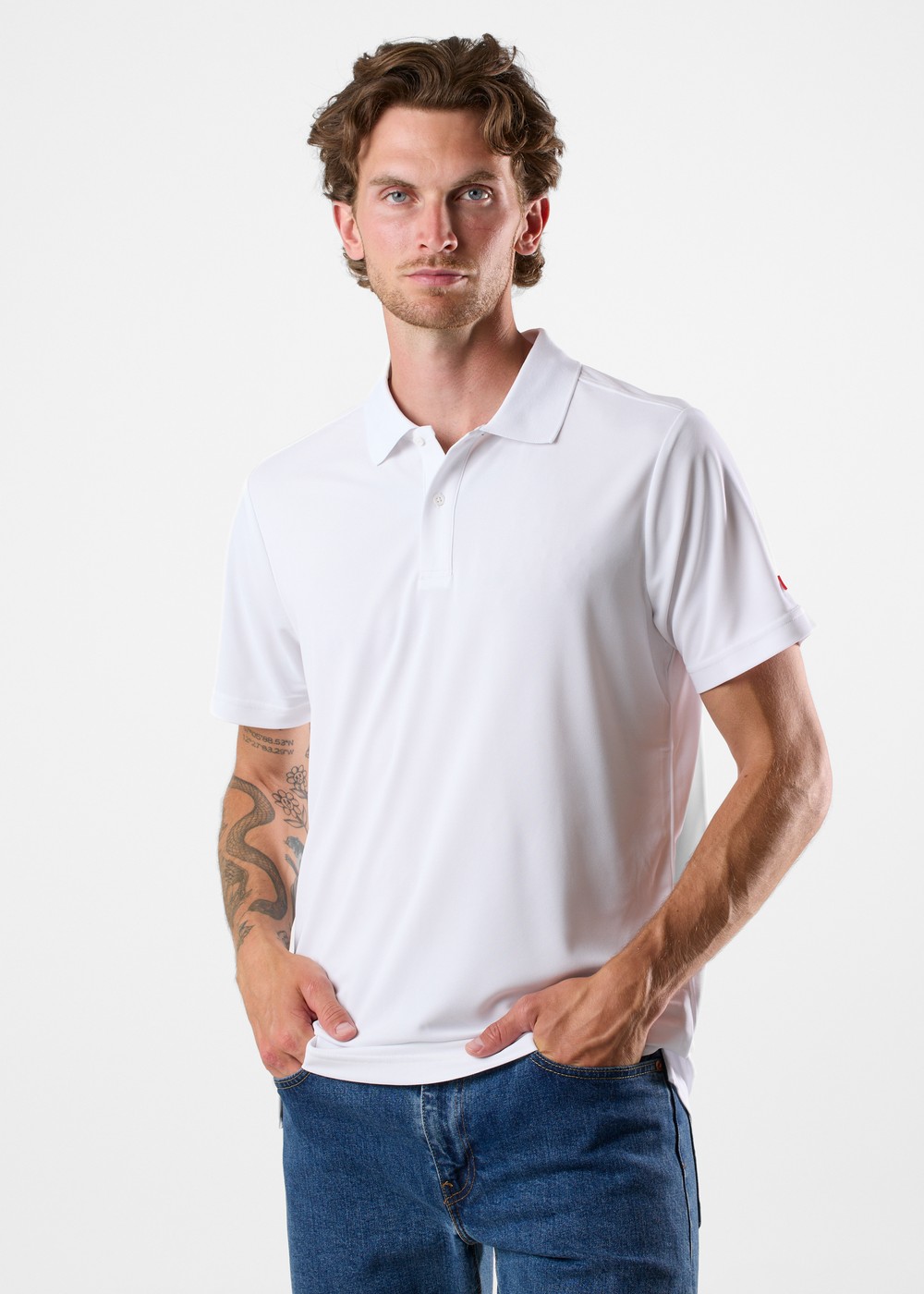 Coastal Tech Polo, White, Xl, Bomullspikéer | Mode - Pikétröjor - Bomullspikéer | Padelspecialisterna