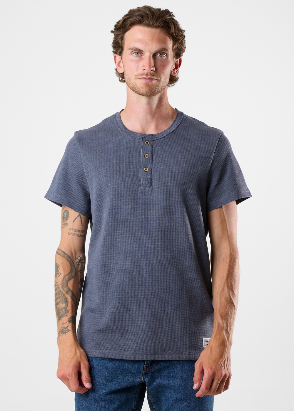 Henley Tee, Navy, Xl, T-Shirts | Herr - Kläder - T-shirts | Padelspecialisterna