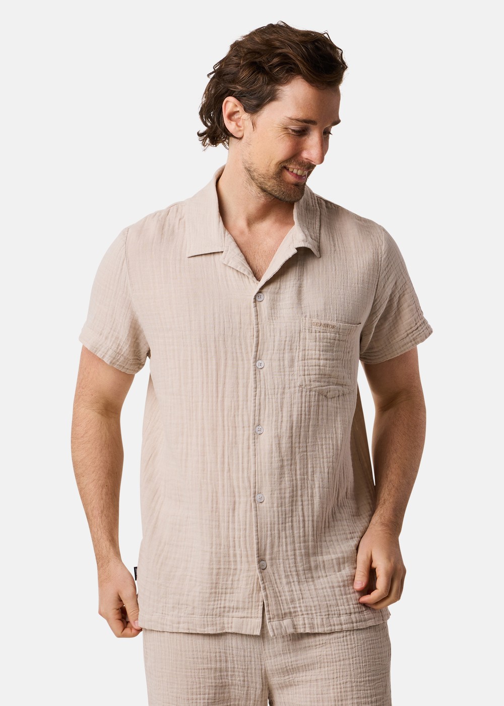 Max Shirt, Lt Khaki, Xl, Kortärmade Skjortor | Herr - Kläder - Skjortor - Kortärmade skjortor | Padelspecialisterna