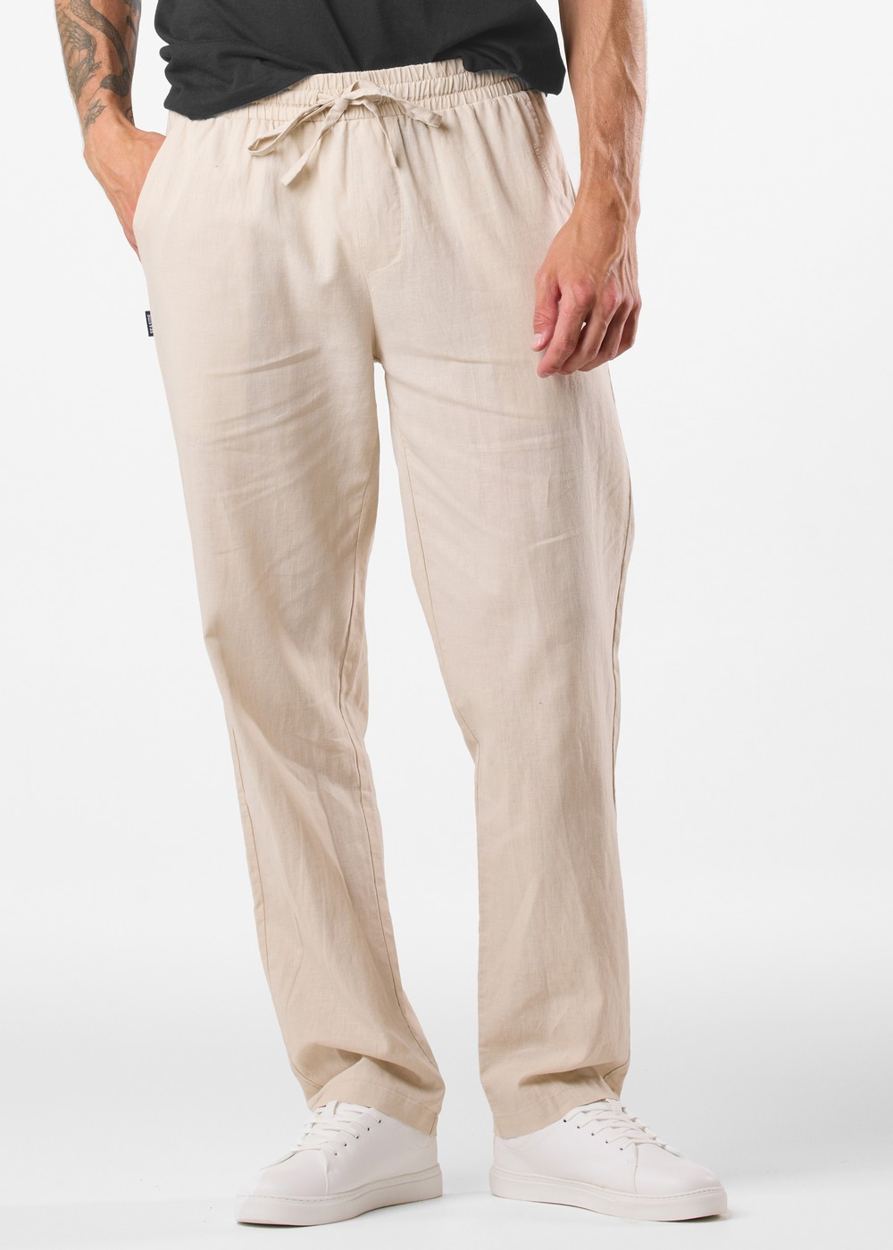 New Hampshire Linen Pants, Beige, M, Vardagsbyxor | Herr - Kläder - Byxor - Vardagsbyxor | Padelspecialisterna
