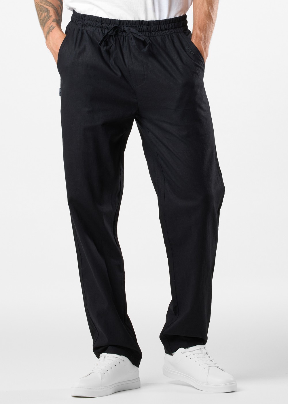 New Hampshire Linen Pants, Black, S, Vardagsbyxor | Herr - Kläder - Byxor - Vardagsbyxor | Padelspecialisterna