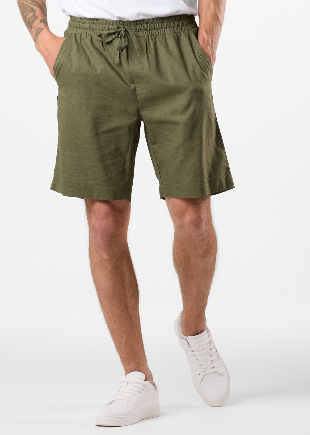 New Hampshire Linen Shorts, Lt. Olive, Xl, Vardagsshorts | Herr - Kläder - Shorts - Vardagsshorts | Padelspecialisterna