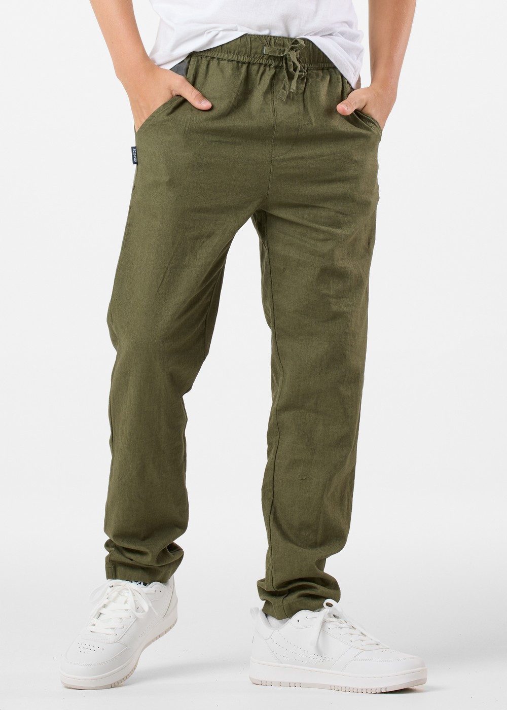 New Hampshire Linen Pants B Jr, Lt. Olive, 170, Vardagsbyxor | Junior - Kläder - Byxor - Vardagsbyxor | Padelspecialisterna