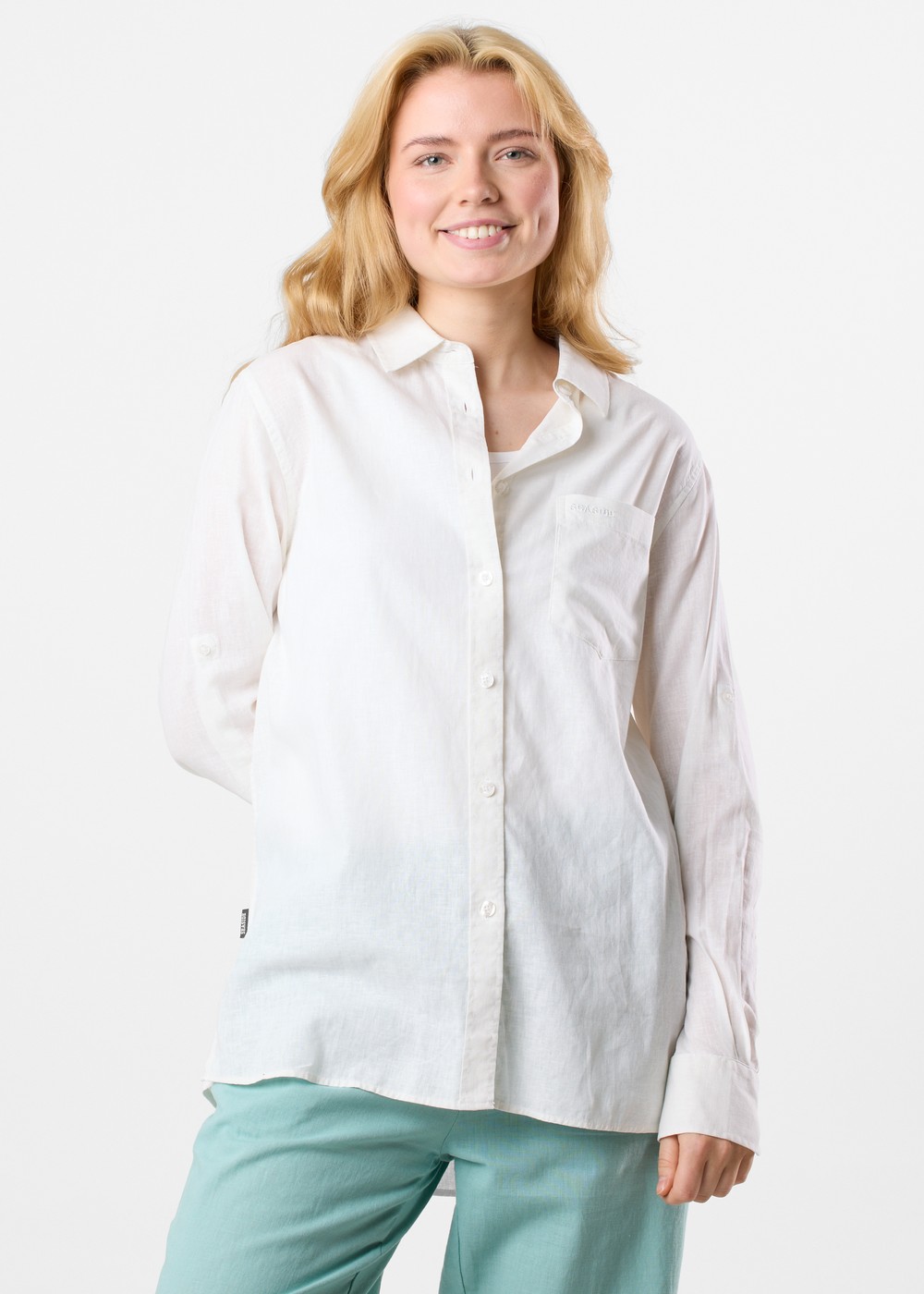 New Hampshire Linen Ls Shirt W, White, 38, Kortärmade Skjortor | Mode - Skjortor - Kortärmade skjortor | Padelspecialisterna