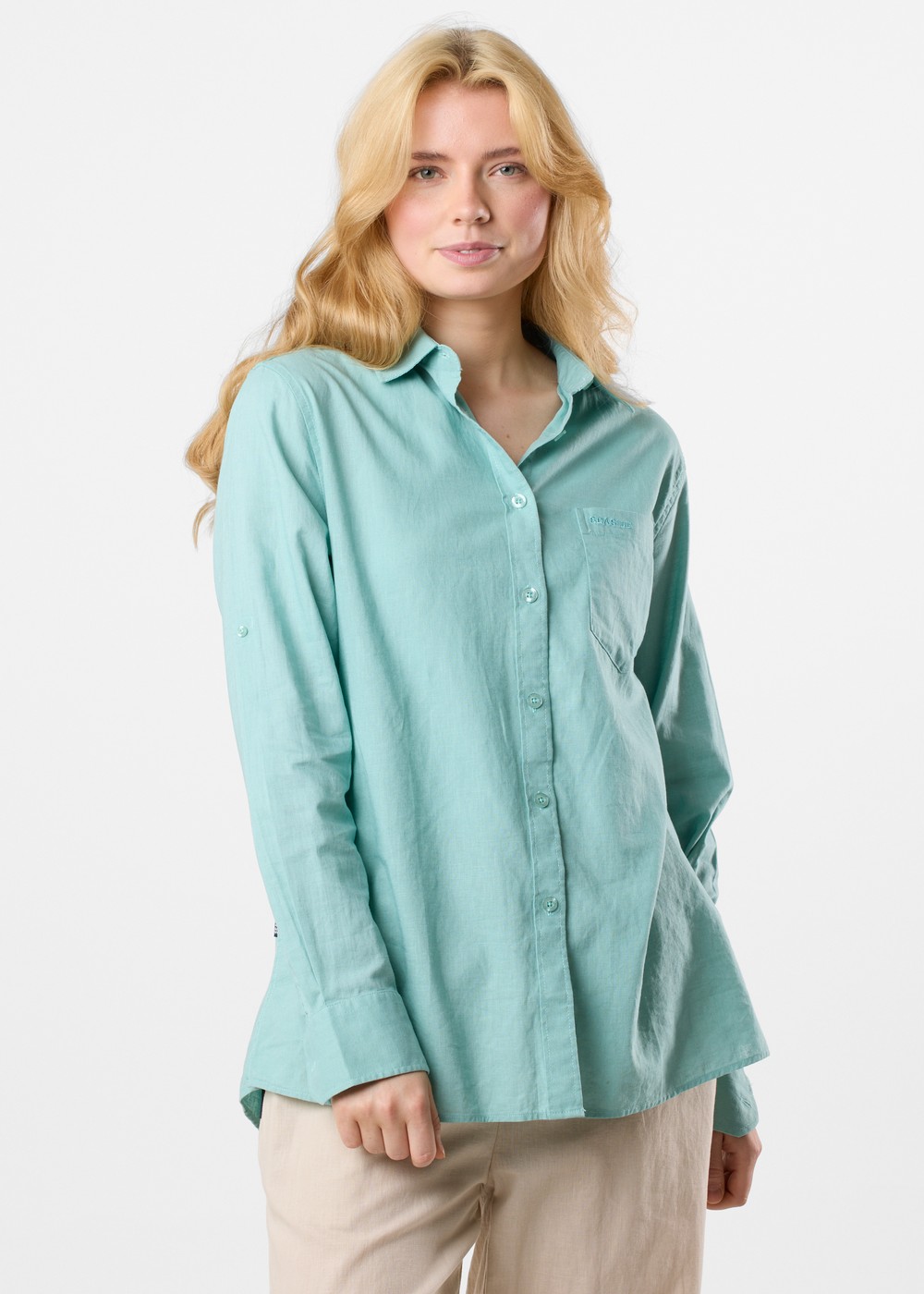 New Hampshire Linen Ls Shirt W, Seaweed Green, 40, Kortärmade Skjortor | Mode - Skjortor - Kortärmade skjortor | Padelspecialisterna