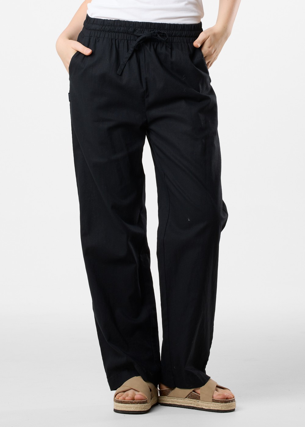 New Hampshire Linen Pants W, Black, 38, Vardagsbyxor | Dam - Kläder - Byxor - Vardagsbyxor | Padelspecialisterna