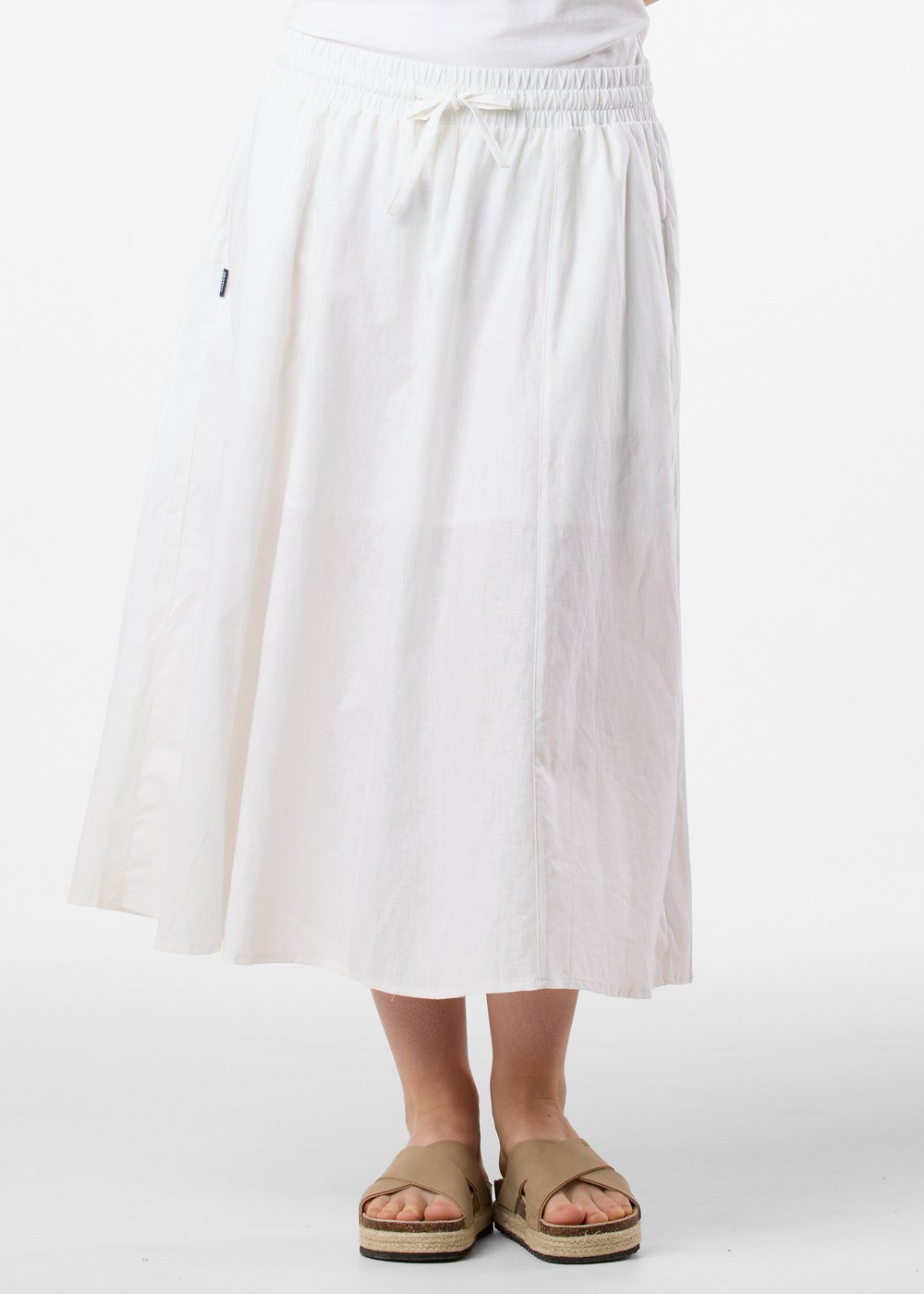 New Hampshire Linen Long Skirt W, White, 36, Kjolar | Dam - Kläder - Kjolar | Padelspecialisterna