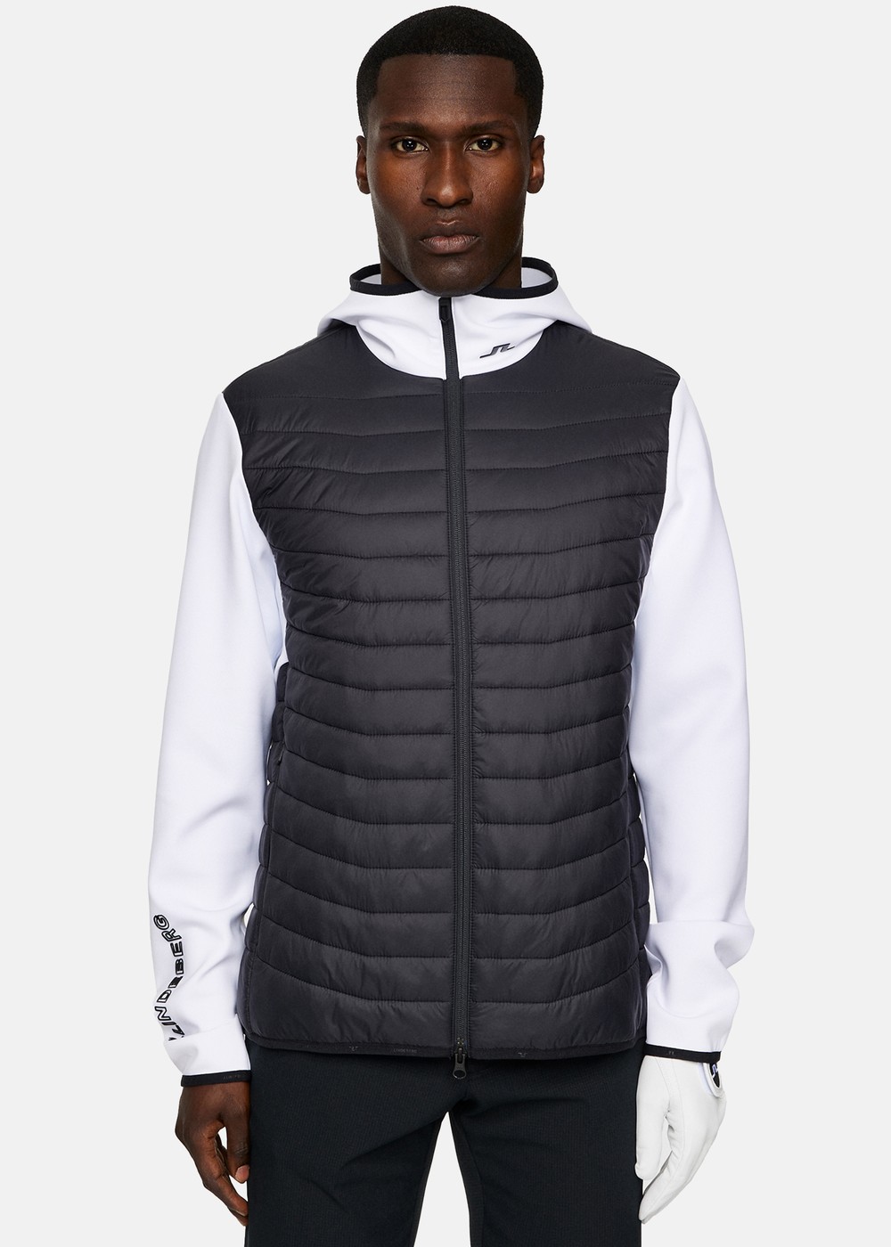 Holden Quilt Hybrid Hood, White, L, Vårjackor | Herr - Kläder - Jackor - Vårjackor | Padelspecialisterna