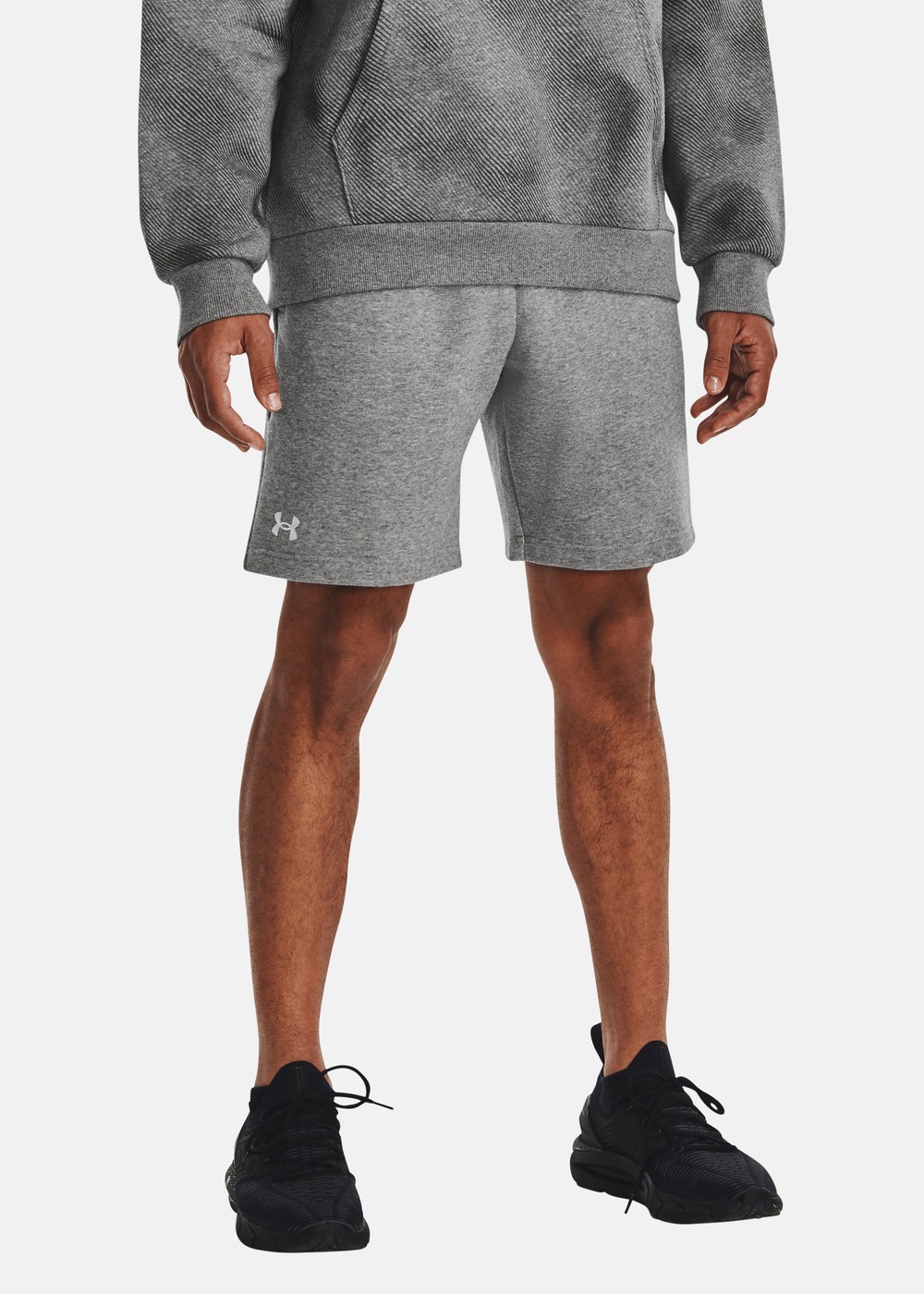 Ua Rival Fleece Shorts, Castlerock Light Heather, 2xl, Vardagsshorts | Herr - Kläder - Shorts - Vardagsshorts | Padelspecialisterna