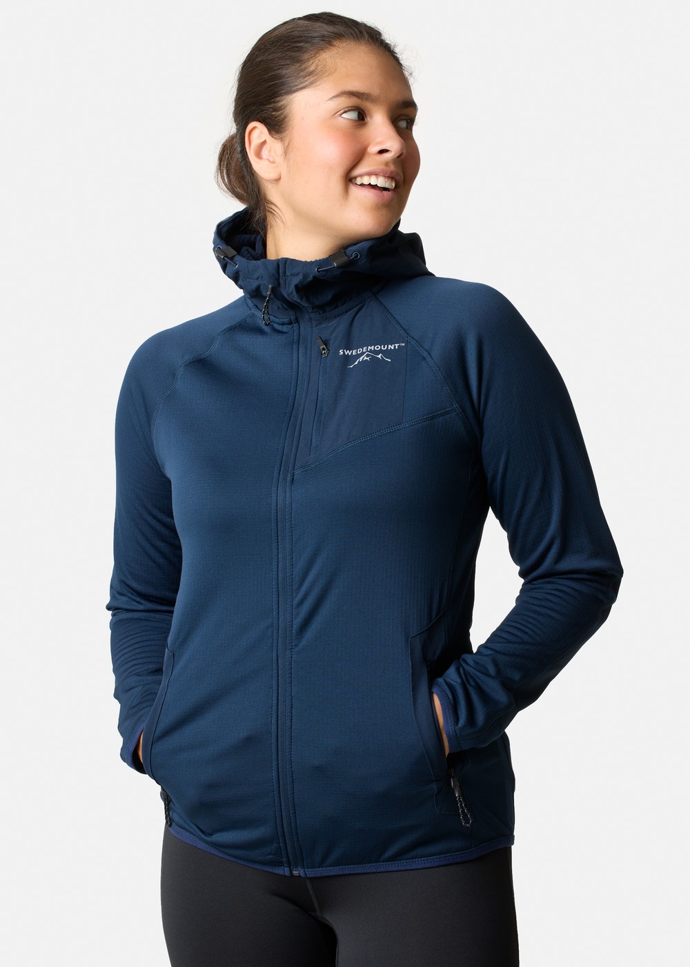 Lofoten Tech Fleece Zip Hood W, Navy, 38, Tröjor | Dam - Aktivitet - Outdoorkläder - Tröjor | Padelspecialisterna