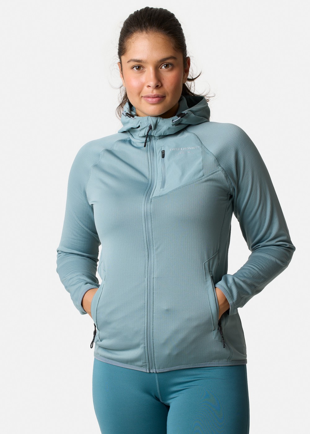Lofoten Tech Fleece Zip Hood W, Sage Green, 42, Tröjor | Dam - Aktivitet - Outdoorkläder - Tröjor | Padelspecialisterna