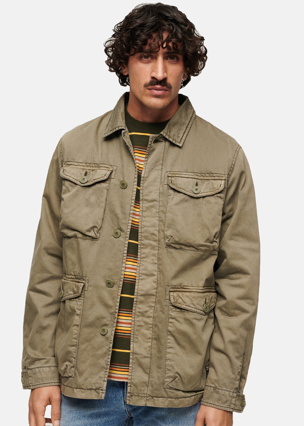 Military M65 Lw Jacket, Dusty Olive Green, Xl, Vårjackor | Herr - Kläder - Jackor - Vårjackor | Padelspecialisterna