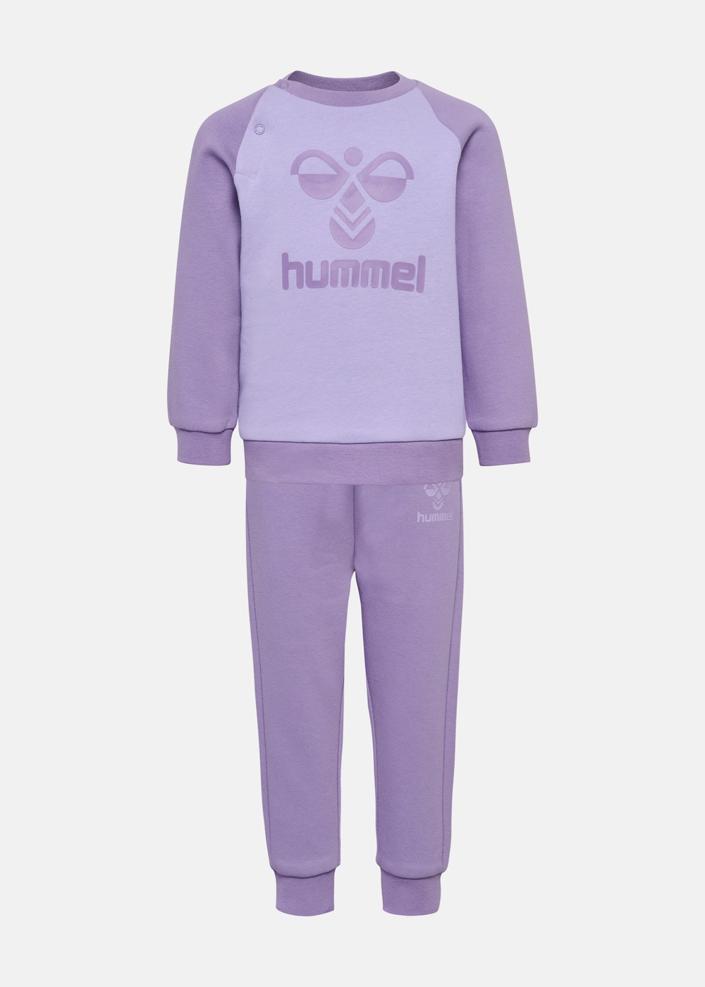 Hmlhumming Crewsuit, Chalk Violet, 98, Träningskläder | Junior - Aktivitet - Träningskläder | Padelspecialisterna