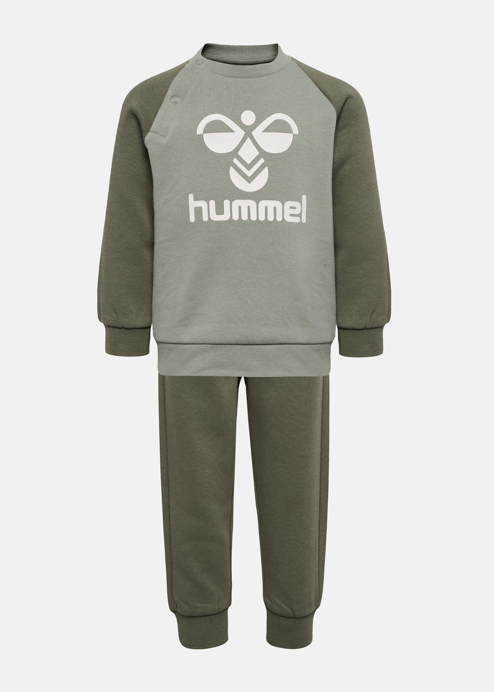 Hmlhumming Crewsuit, Dusty Olive, 62, Träningskläder | Junior - Aktivitet - Träningskläder | Padelspecialisterna
