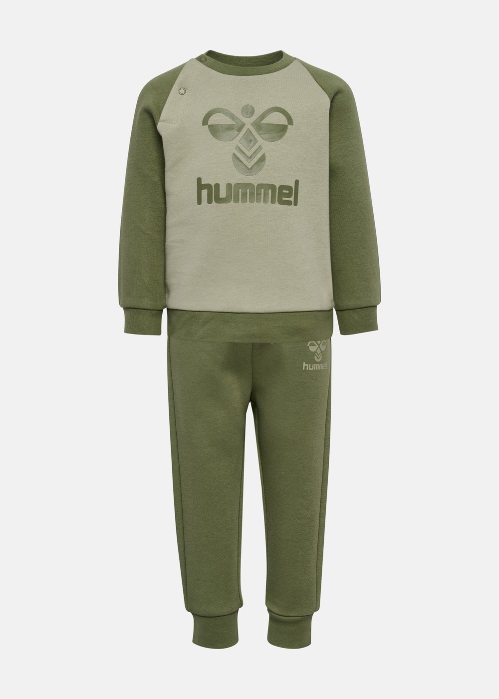 Hmlhumming Crewsuit, Olivine, 74, Träningskläder | Junior - Aktivitet - Träningskläder | Padelspecialisterna