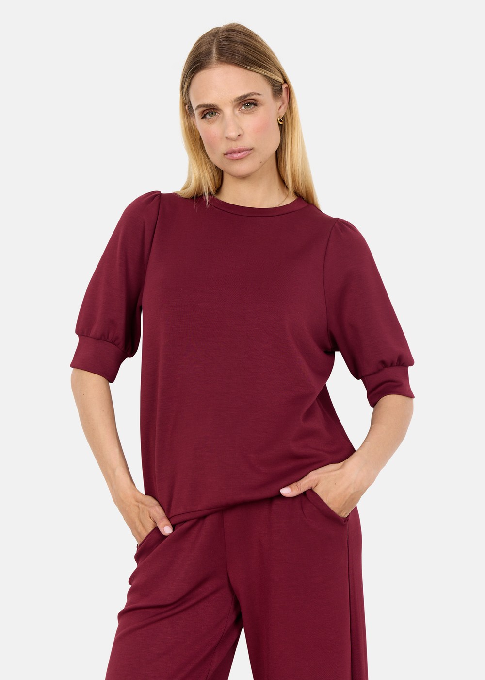 Sc-Banu 83, Dark Red, L, T-Shirts | Dam - Kläder - T-shirts | Padelspecialisterna