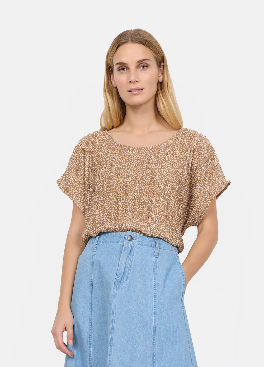 Sc-Fleur 1, Desert Brown Combi, M, T-Shirts | Dam - Kläder - T-shirts | Padelspecialisterna