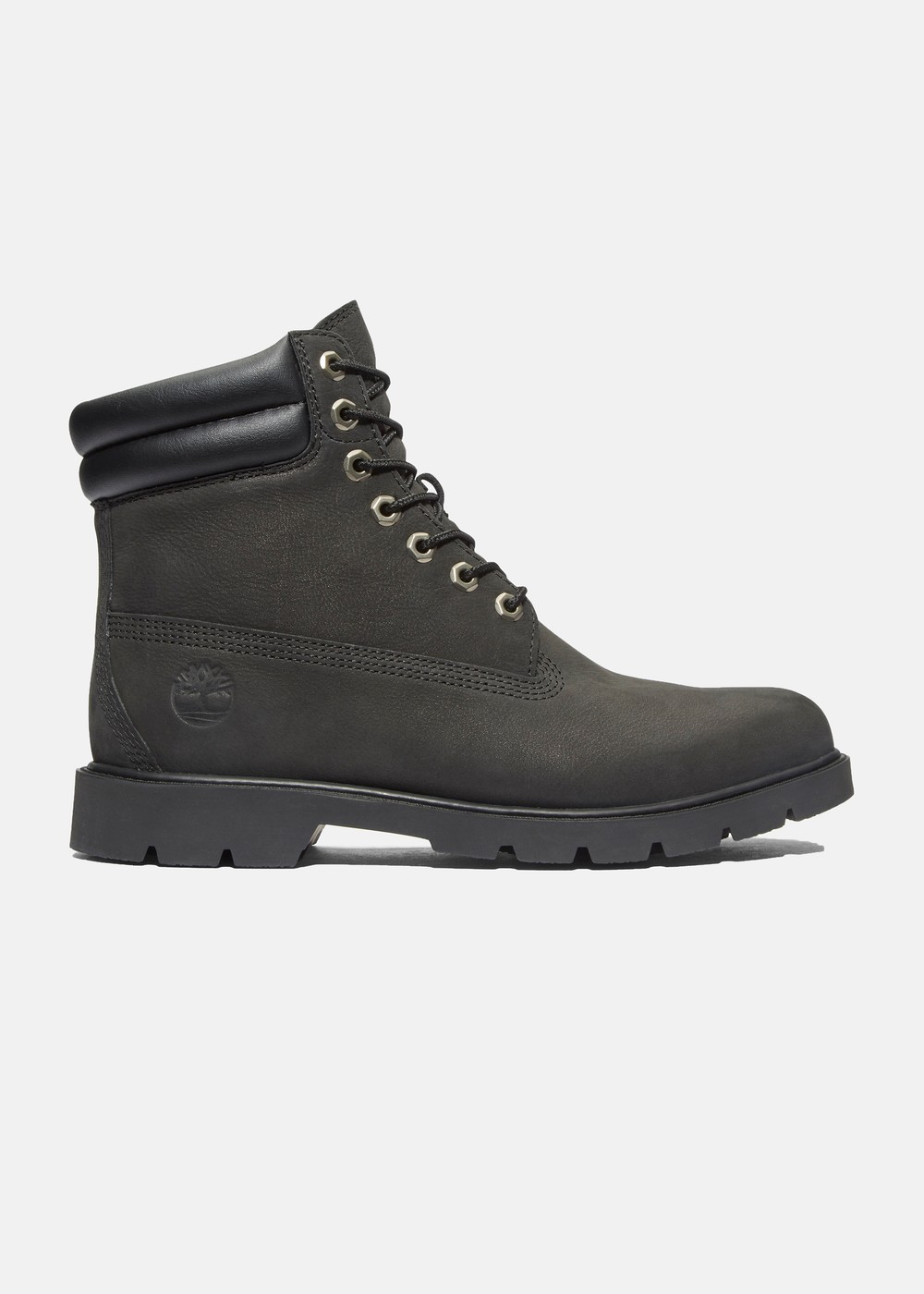 6 In Basic 6 Inch Lace Up Boot, Jet Black, 46 (Us 12), Herr | Herr | Padelspecialisterna