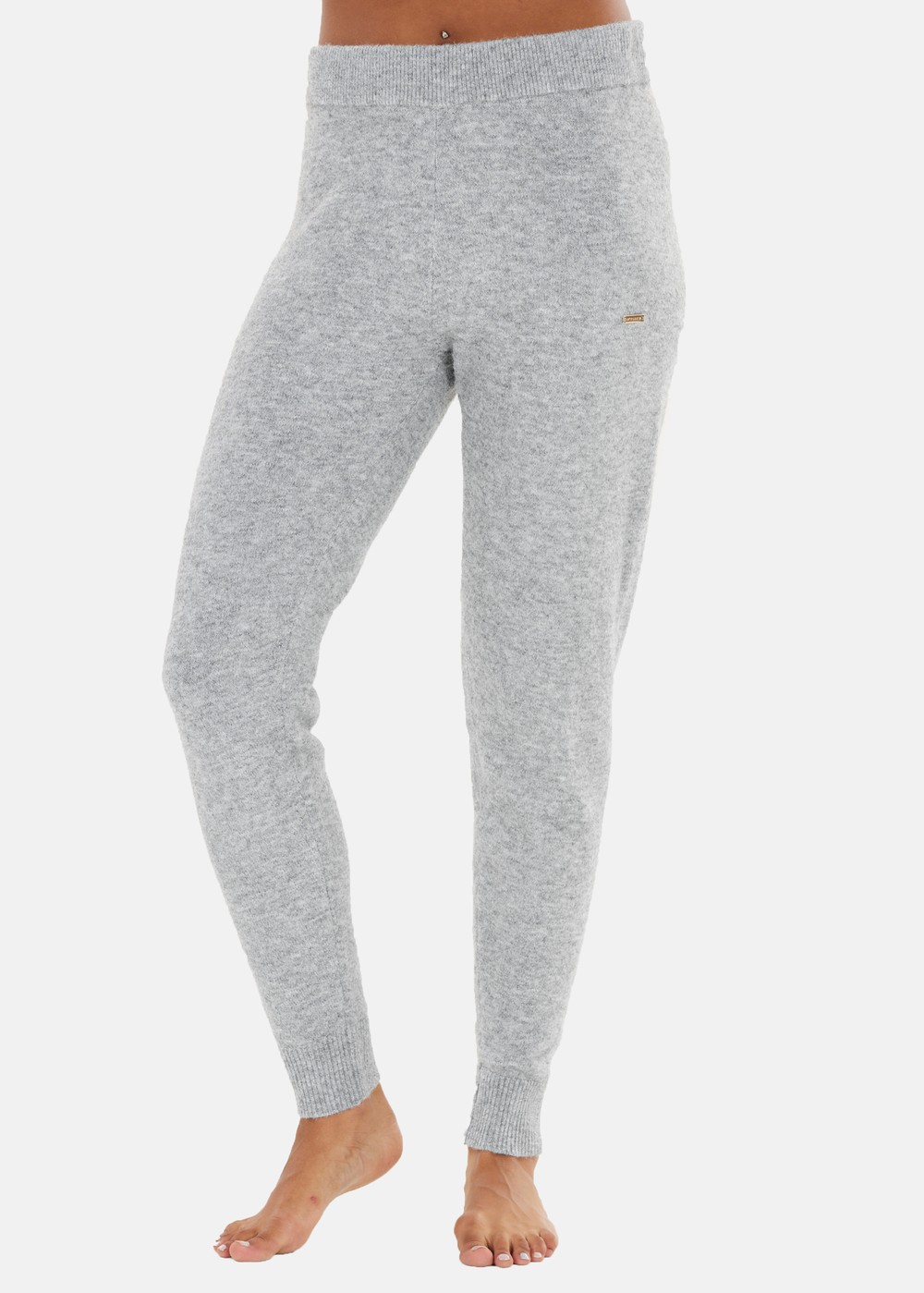 Daviana W Knitted Pants, Light Grey Melange, 40, Vardagsbyxor | Dam - Kläder - Byxor - Vardagsbyxor | Padelspecialisterna