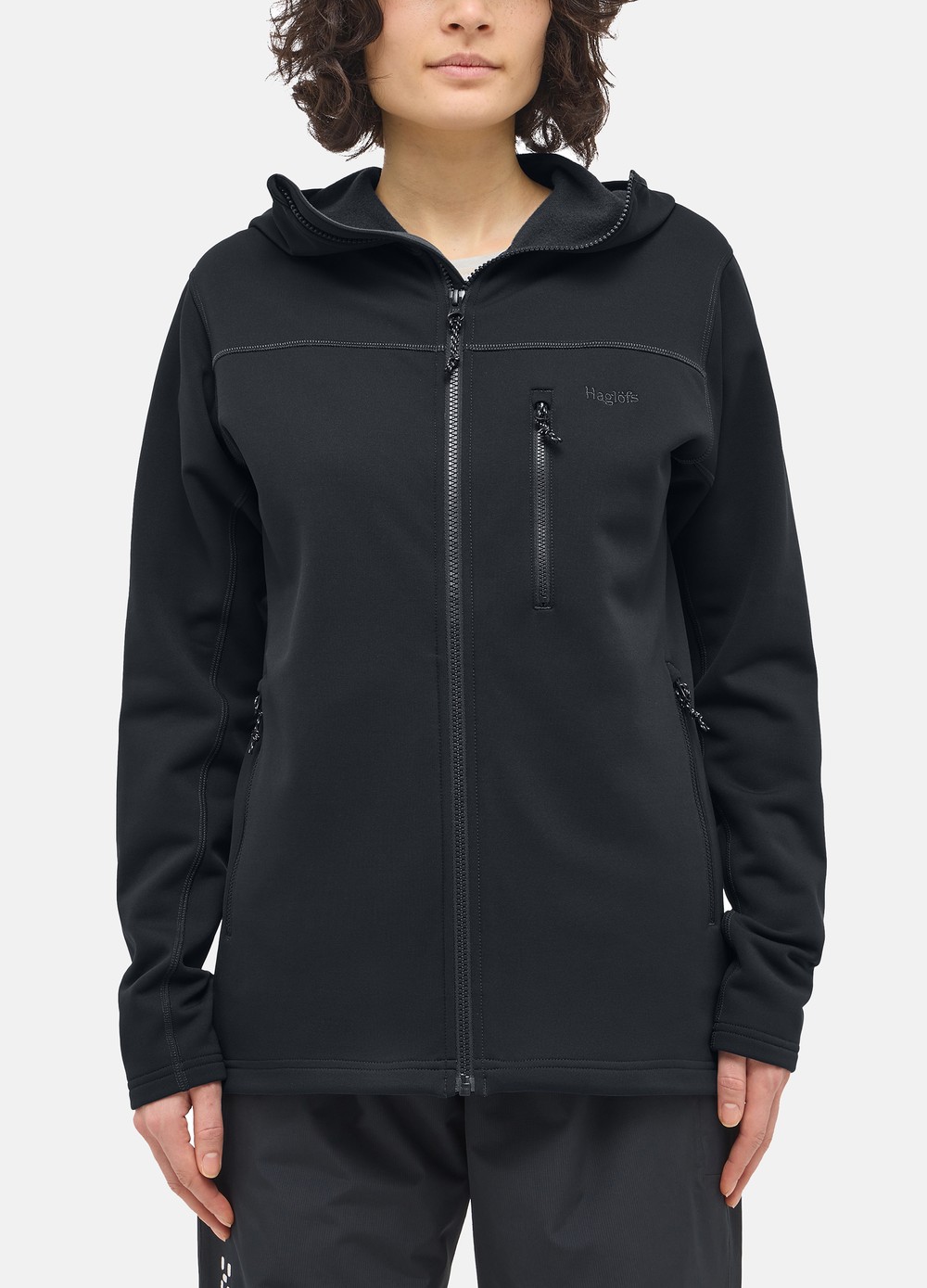 Rosson Mid Hood Women, True Black, S, Hoodies | Dam - Kläder - Tröjor - Hoodies | Padelspecialisterna