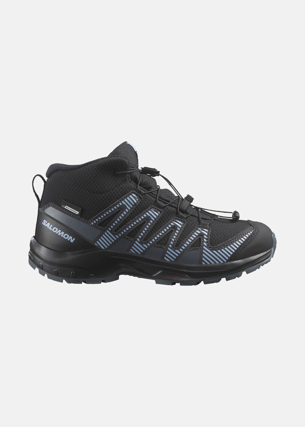 Xa Pro V8 Mid Climasalomon™ Wa, Black / Neptune. / Alaskan Blu, 34, Sneakers | Junior - Skor - Sneakers | Padelspecialisterna