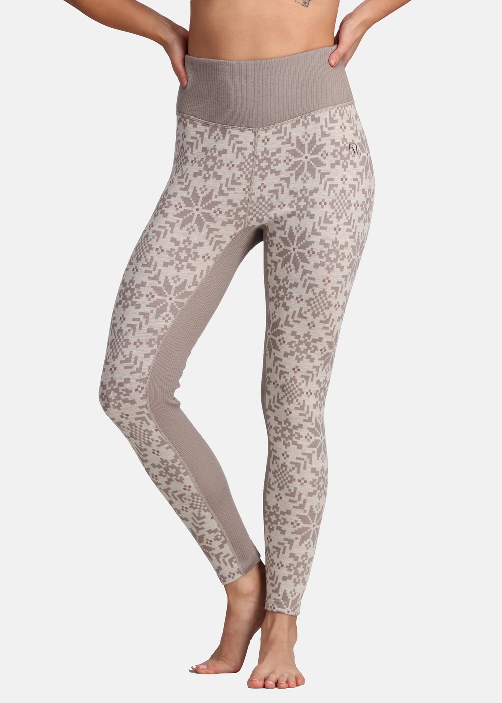 Edith Pants, Light Warm Grey, M, Ullunderställ | Sport & aktivitet - Friluftsliv - Vandringskläder - Underställ - Ullunderställ | Padelspecialisterna